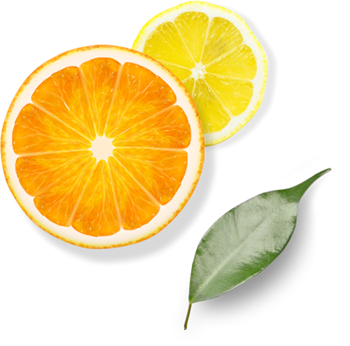orange and lemon