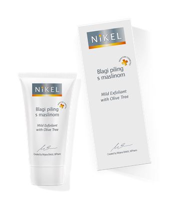 Nikel piling za lice s maslinom i za najosjetljiviju kožu